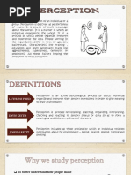 Perception