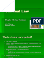 Criminal Law: Chapter 4 in Your Textbook