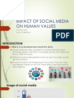 How Social Media Impacts Human Values