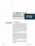 Un Metodo para Calcular Los Costos de Producción de Leche