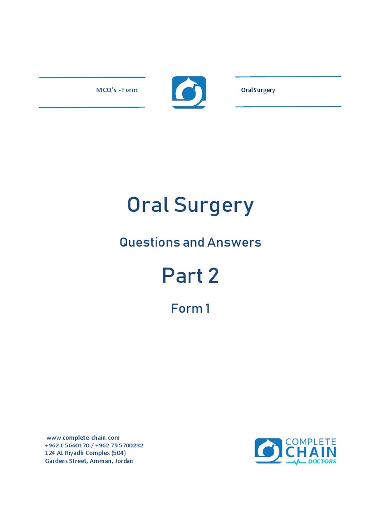 Oral Surgery | PDF
