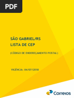 Guia Local Correios - São Gabriel RS
