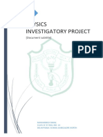 Physics Investigatory Project: (Document Subtitle)