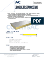 Especificaciones Tecnicas Termomuro Poliuretano 50 MM