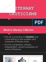 Literary Criticisms