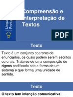 (Portugues) Interpretação e Compreensao de Texto PDF