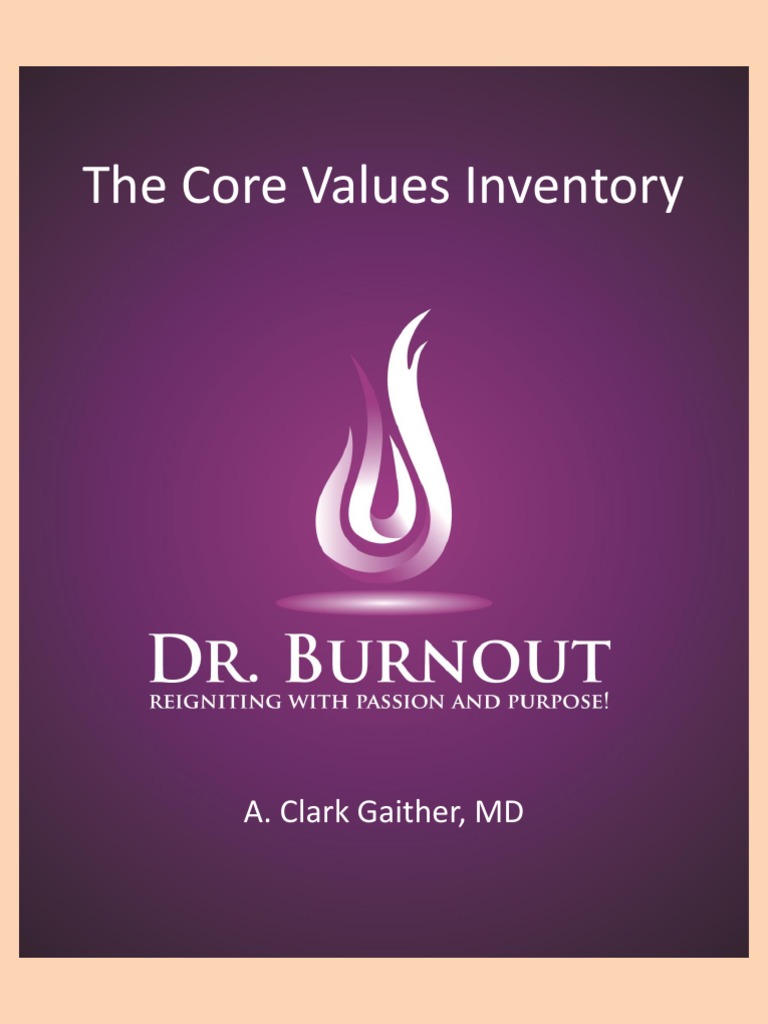 Core Values Inventory | PDF | Occupational Burnout | Decision Making