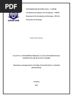 O LUTO NA CONTEMPORANEIDADE À LUZ DA FENOMENOLOGIA EXISTENCIAL DE JEAN-PAUL SARTRE