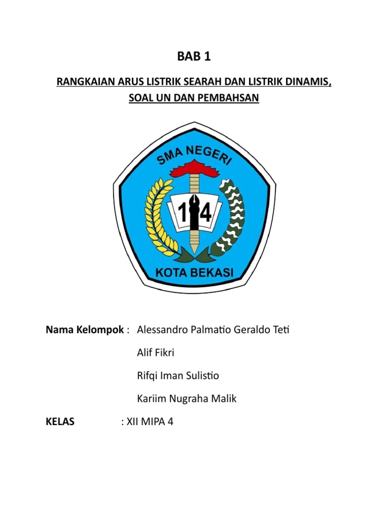 Soal dan Pembahasan Listrik Dinamis Kelas 12 | PDF