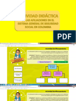 Actividad Didáctica de Las Afiliaciones en El Sistema de Seguridad Social en Colombia