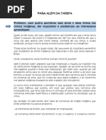 Para Além Da Tarefa