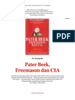 Pater Beek, Freemason Dan CIA