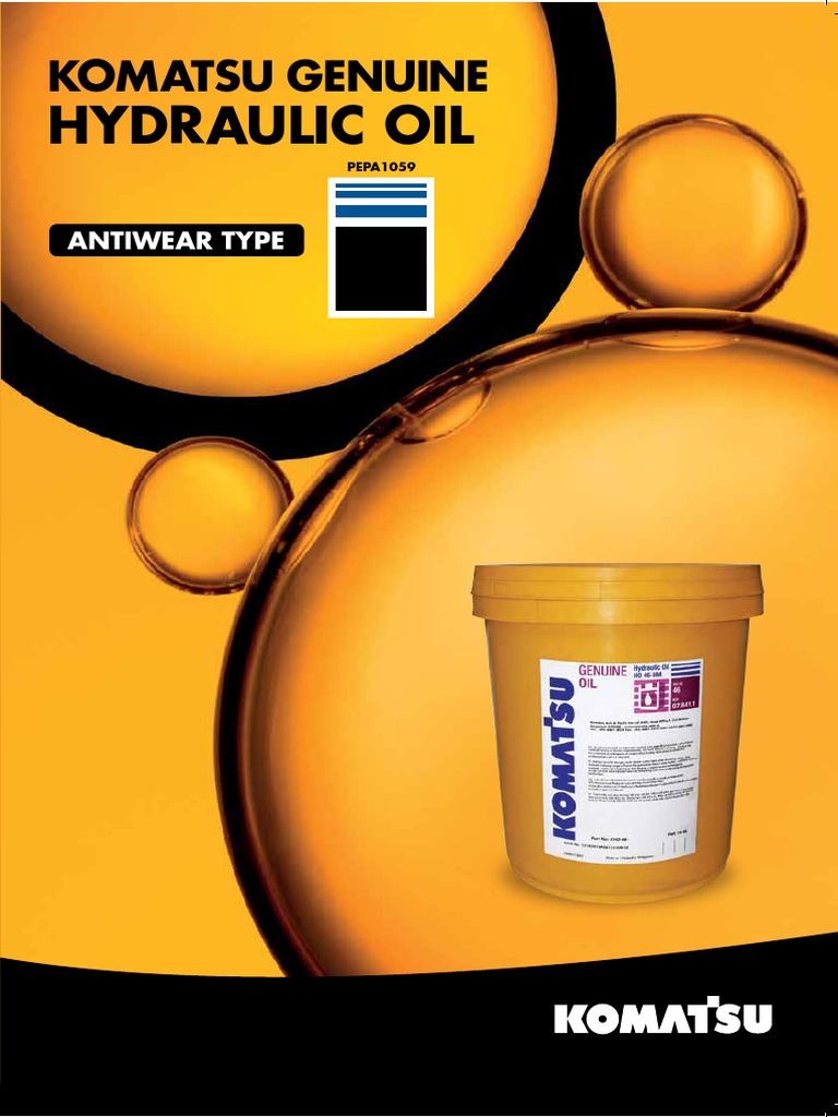 Hydraulic Oil Komatsu Genuine PDF Motor Oil Engines