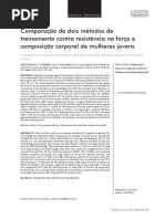 Artigo - Comparação de Dois Métodos de Treinamento Contra Resistência Na Força e Composição Corporal de Mulheres Jovens