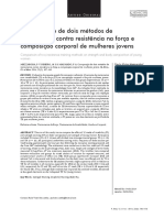 Artigo - Comparação de Dois Métodos de Treinamento Contra Resistência Na Força e Composição Corporal de Mulheres Jovens