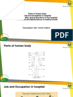Parts of Human Body Job and Occupation in Hospital Hospital Map: Giving Directions in The Hospital Acronyms and Abbreviations of Medical Words