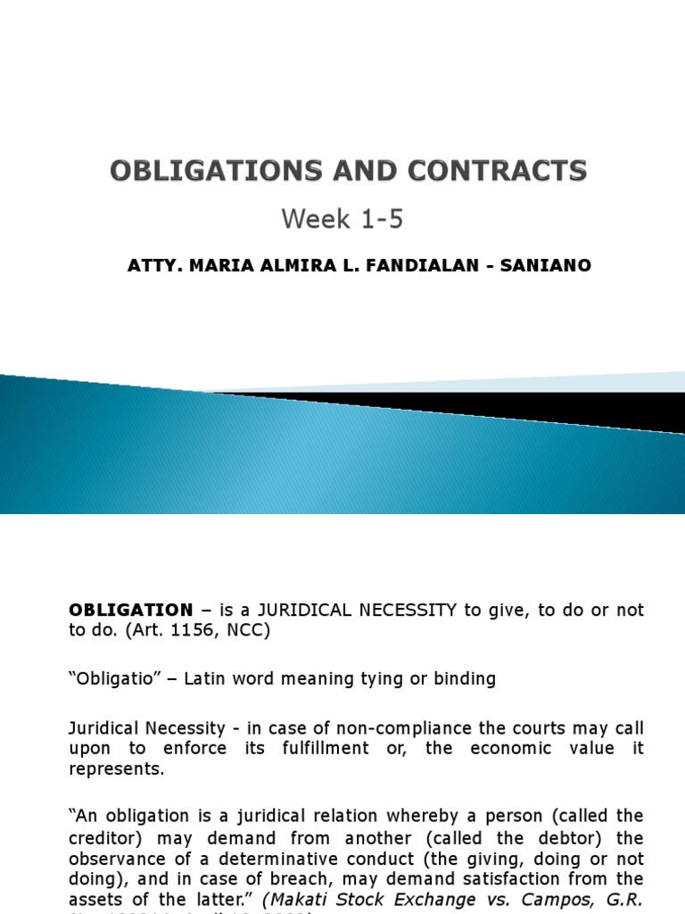 Understanding Legal Obligations | PDF | Law Of Obligations | Virtue