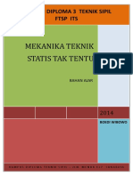 Bahan Ajar Mekanika Teknik Statis Tak Tentu Program D3 8 Mei 2014