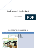 Soal Ulangan Perhatian Kls 8