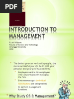 Introduction To Management 2019