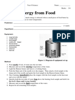 Task 8 Investigation - Energy From Food 2019