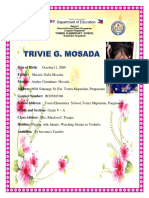 Torres Elementary School: Region I Schools Division Office I Pangasinan Lingayen Pangasinan M Apandan, Pangasinan