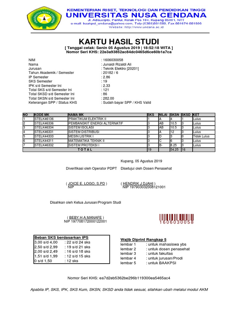 KHS Online Junaidi Rizaldi 19 SKS | PDF