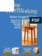Splay-Legged Table: A Project Plan For Building A Simple Splay-Legged Table With Refined Flair