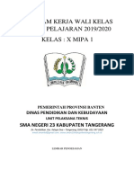 Program Kerja Wali Kelas X Dan Xi