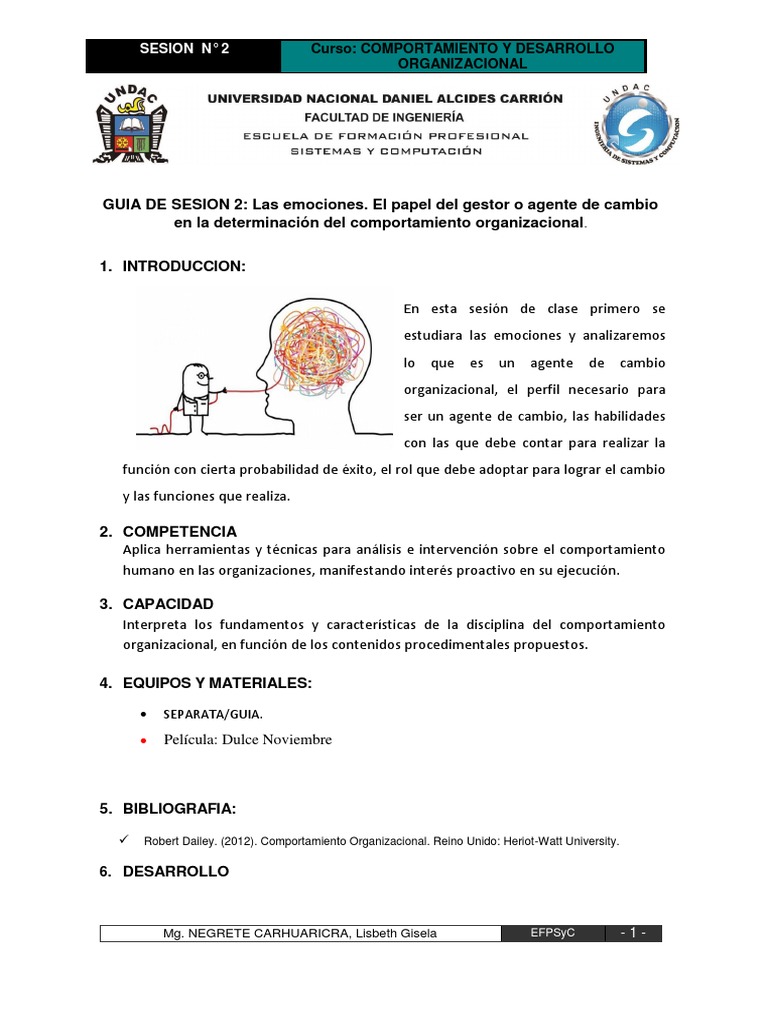Emociones y Cambio Organizacional | PDF | Asco | Las emociones