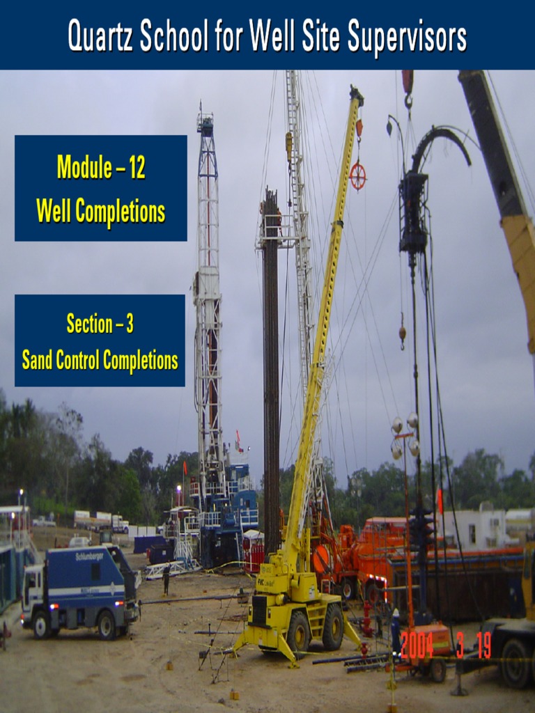 Sand Control Completions Overview | PDF | Casing (Borehole) | Sand