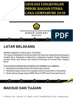 Evaluasi Geologi Lingkungan Pasca Gempa Lombok 2018