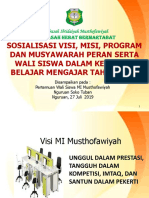 Sosialisasi Program Madrasah