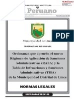 Ordenanza 415 2019 MDL Lince