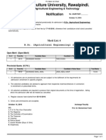 B.sc. (Agricultural Engineering) (Morning)