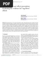 Firestone & Scholl - Cognition Does Not Affect Perception, Evaluating Evidence For Top-Down Effects