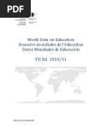 World Data On Education Données Mondiales de L'éducation Datos Mundiales de Educación VII Ed. 2010/11