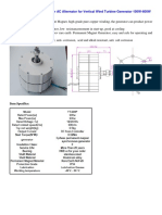 100W-600W Low RPM Permanent Magnet Generator for Wind Turbine