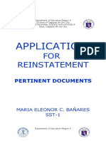DepEd Letter of Reinstatement