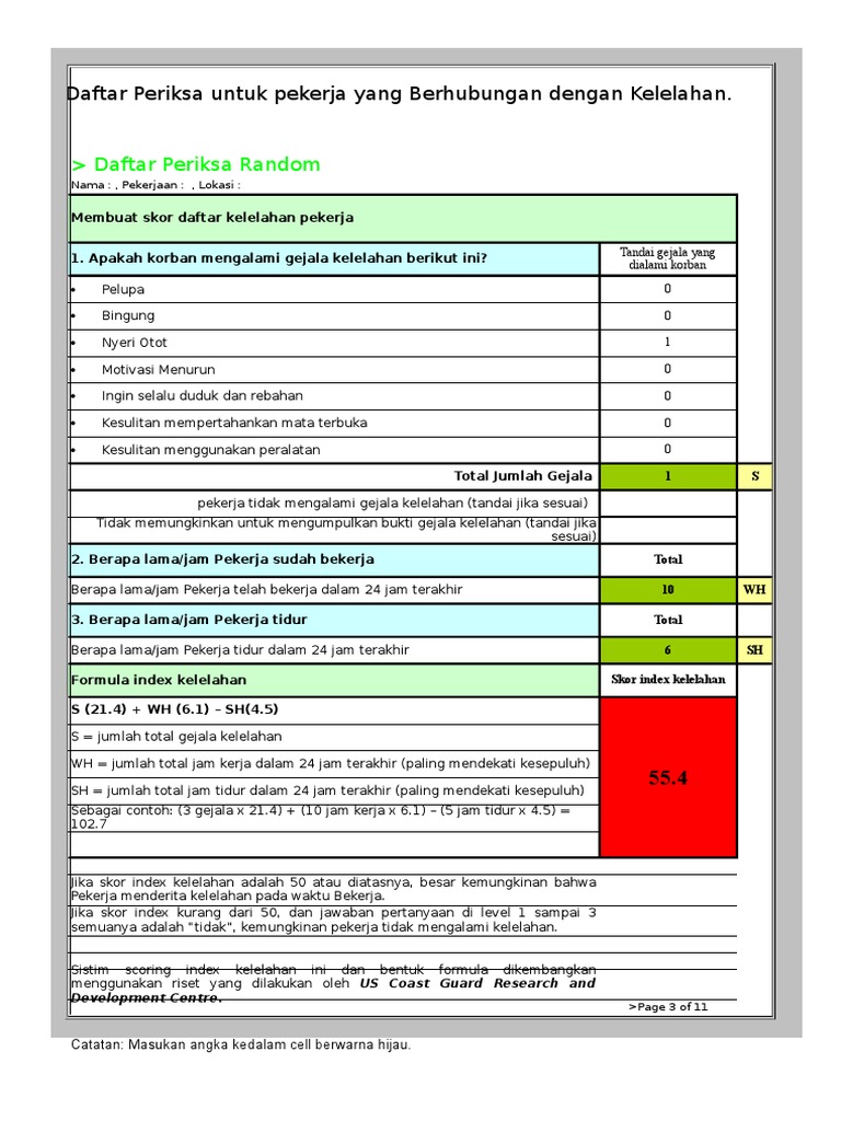 Fatigue Check | PDF