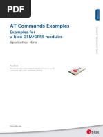 AT Commands Examples: Examples For U-Blox GSM/GPRS Modules