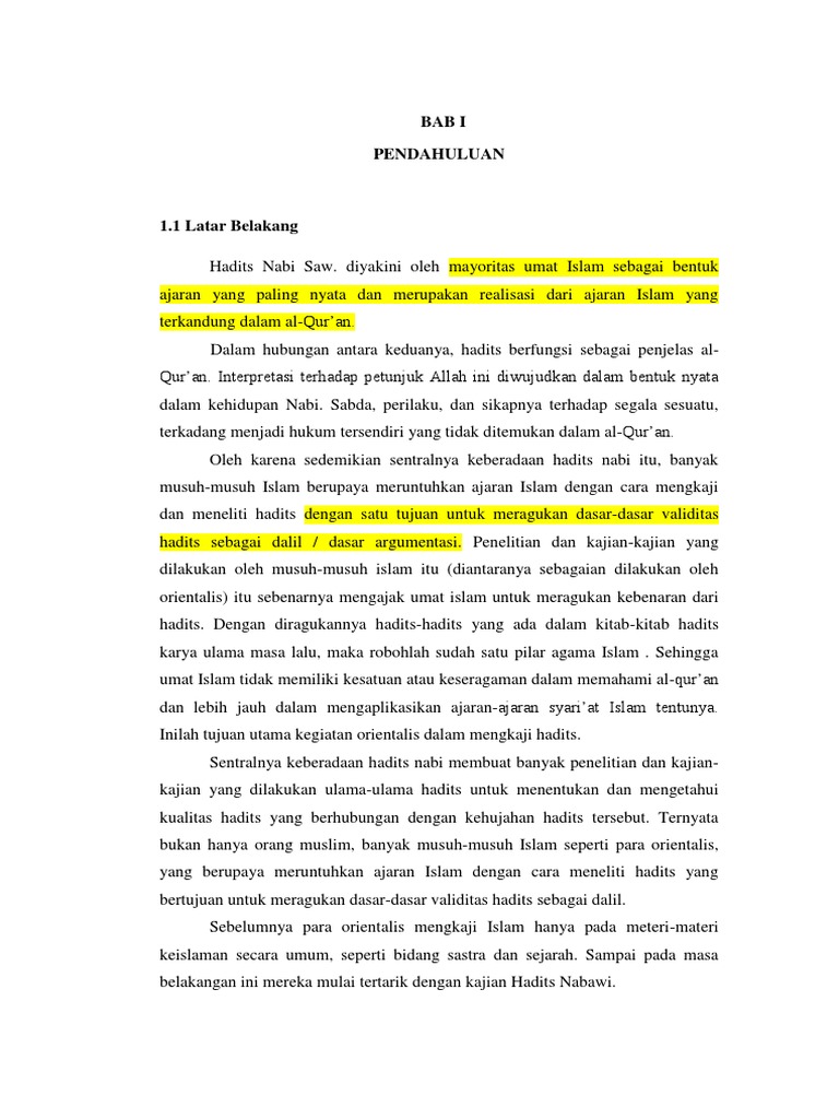 Orientalisme Hadist Pdf