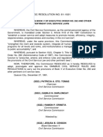 Rules Implementing Book V of Executive Order No. 292 and Other Pertinent Civil Service Laws PDF