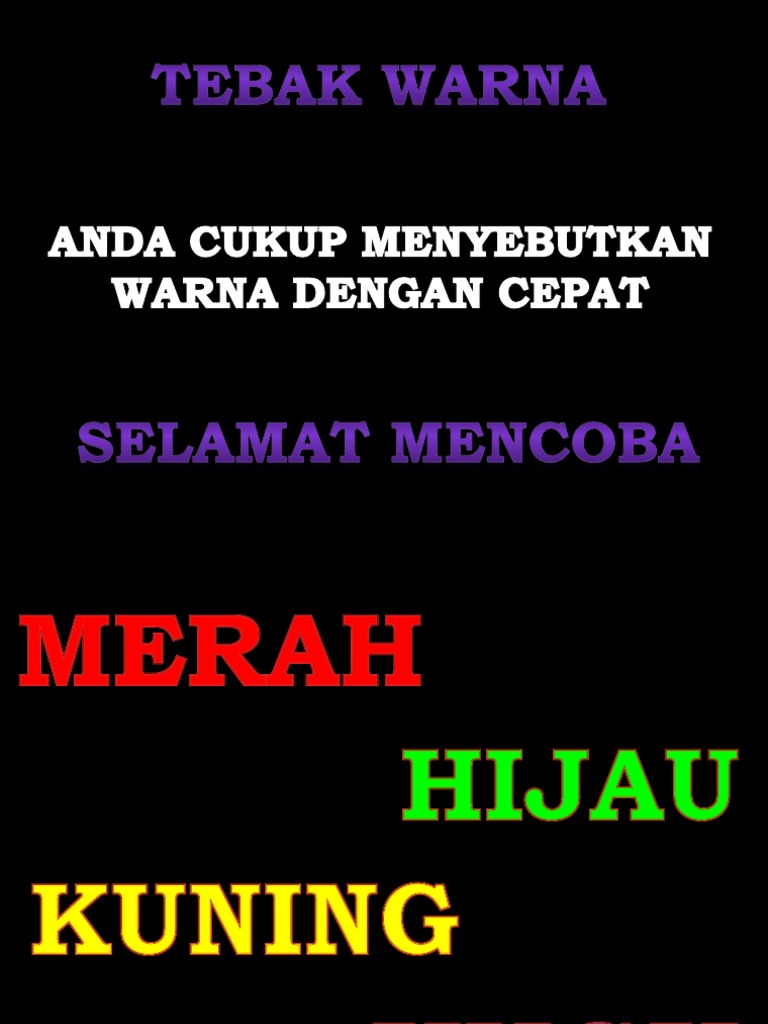 Tebak Warna Pdf