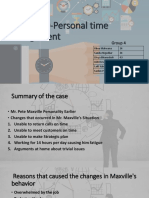 Personal time management case study