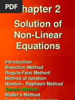 Solution of Non-Linear Equations