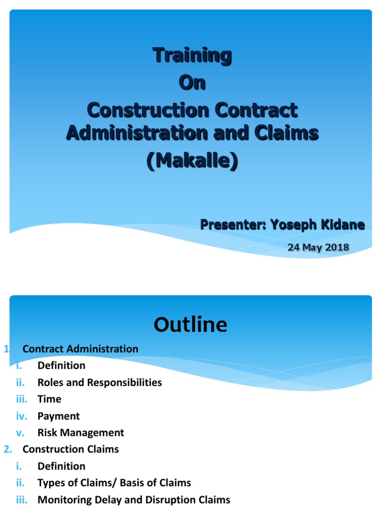 Construction Contract Admin & Claims | PDF | Arbitration | Bonds (Finance)