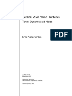 Vertical Axis Wind Turbines Tower Dynamics and Noisi PDF