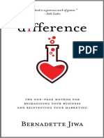 Difference - The One-Page Method For Reimagining Your Business and Reinventing Your Marketing PDF