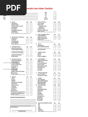 Checklist